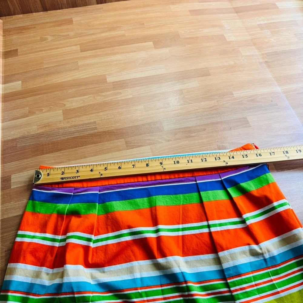 Kate spaded striped short skirt size 12 nwot